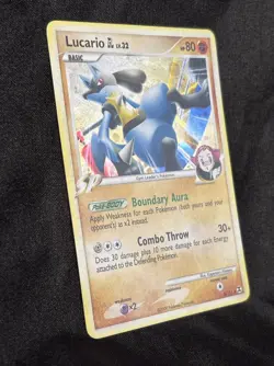 Pokemon TCG Lucario GL Platinum Rising Rivals Holo - Image 2