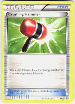 Crushing Hammer 34/39 Kalos Starter Set Pokemon NM/M - Image 1