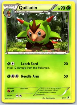 Quilladin 4/39 Kalos Starter Set Pokemon Near Mint - Image 1
