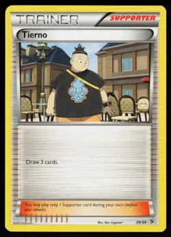 Tierno 39/39 Kalos Starter Set Pokemon Near Mint - Image 1