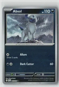 ABSOL 063/094 COMMON PHANTASMAL FLAMES POKEMON REVERSE HOLO NM/M TAKUMI WADA - Image 1