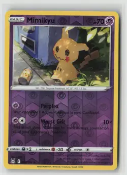 MIMIKYU 080/196 RARE LOST ORIGIN POKEMON REVERSE HOLO NM/M LIGTON - Image 1