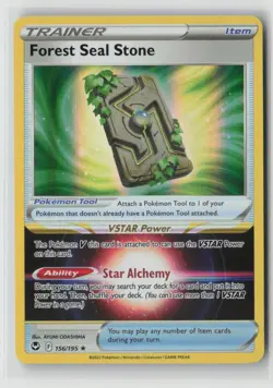 FOREST SEAL STONE 156/195 HOLO SILVER TEMPEST POKEMON HOLO NM/M AYUMI ODASHIMA - Image 1