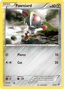 Pawniard 19/39 Kalos Starter Set Pokemon NM/M - Image 1