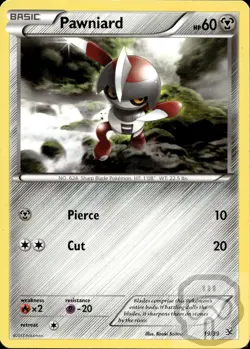 Pawniard 19/39 Kalos Starter Set Pokemon NM/M - Image 3