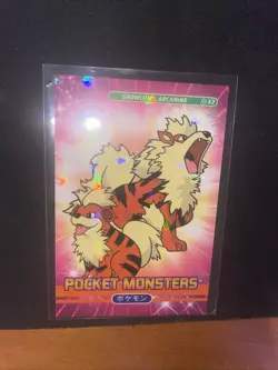Pokemon Arcanine/Growlithe 2024 Peru Pocket Book Set Cracked Ice Holo Near Mint - Image 1