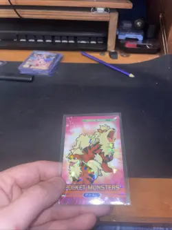 Pokemon Arcanine/Growlithe 2024 Peru Pocket Book Set Cracked Ice Holo Near Mint - Image 2