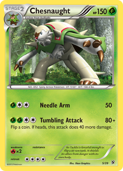 Chesnaught 5/39 Kalos Starter Set Pokemon NM/M - Image 1