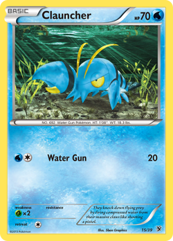 Clauncher 15/39 Kalos Starter Set Pokemon NM/M - Image 1