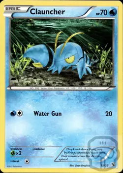 Clauncher 15/39 Kalos Starter Set Pokemon NM/M - Image 3