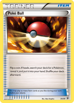 Poke Ball 35/39 Kalos Starter Set Pokemon NM/M - Image 1