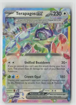 TERAPAGOS EX 092/131 HOLO DOUBLE RARE PRISMATIC EVOLUTIONS POKEMON NM/M MASHU - Image 1