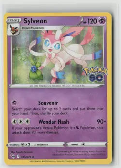SYLVEON 035/078 HOLO RARE POKEMON GO POKEMON HOLO NM/M ATSUSHI FURUSAWA - Image 1