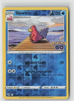 SLOWBRO 020/078 UNCOMMON POKEMON GO POKEMON REVERSE HOLO NM/M MINA NAKAI - Image 1