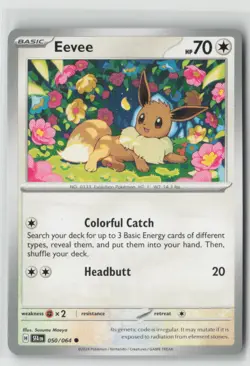 EEVEE 050/064 COMMON SHROUDED FABLE POKEMON NM/M SUSUMU MAEYA - Image 1