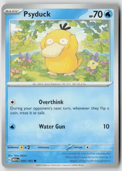 PSYDUCK 054/165 COMMON 151 POKEMON NM/M TAIRA AKITSU - Image 1