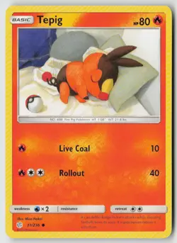 TEPIG 31/236 COMMON COSMIC ECLIPSE POKEMON NM/M MINA NAKAI - Image 1