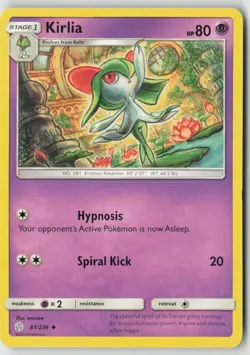 KIRLIA 81/236 UNCOMMON COSMIC ECLIPSE POKEMON NM/M SOWSOW - Image 1