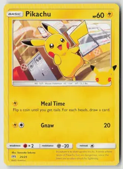 PIKACHU 025/025 MCDONALD'S 25TH ANNIVERSARY PROMOS POKEMON NM/M SANOSUKE SAKUMA - Image 1