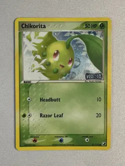 Pokemon TCG - Chikorita (51/115) Stamped EX Unseen Forces - Reverse Holo - NM - Image 1