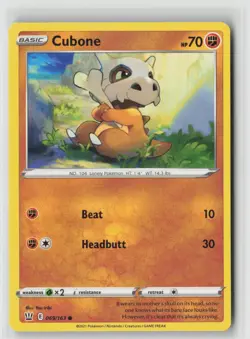 CUBONE 069/163 COMMON BATTLE STYLES POKEMON NM/M YOU IRIBI - Image 1
