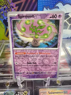 Spiritomb 089/193 Reverse Holo Rare Pokemon TCG S&V Paldea Evolved - Image 1