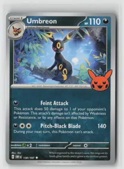 UMBREON 130/197 UNCOMMON TRICK OR TRADE BOOSTER 2024 POKEMON NM/M - Image 1