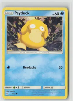 PSYDUCK 11/68 COMMON HIDDEN FATES POKEMON NM/M NAGIMISO - Image 1