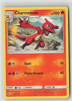 CHARMELEON 8/68 UNCOMMON HIDDEN FATES POKEMON NM/M SHIN NAGASAWA - Image 1
