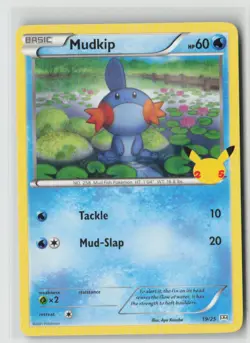 MUDKIP 019/025 PROMO MCDONALD'S 25TH ANNIVERSARY PROMOS POKEMON NM/M - Image 1