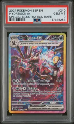 2024 POKEMON SSP EN-SURGING SPARKS SPECIAL ILLUSTRATION RARE HYDREIGON EX PSA 10 - Image 1