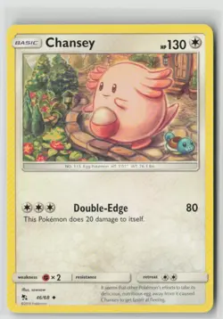 CHANSEY 46/68 UNCOMMON HIDDEN FATES POKEMON NM/M - Image 1