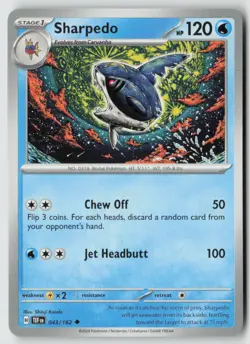 SHARPEDO 043/162 UNCOMMON TEMPORAL FORCES POKEMON NM/M SHINJI KANDA - Image 1