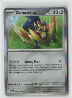 ZAMAZENTA 146/182 RARE DESTINED RIVALS POKEMON HOLO NM/M - Image 1