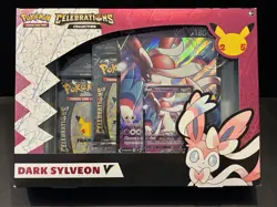 Pokemon 25th Celebrations Dark Sylveon V Collection Sword & Shield Box TCG - Image 1