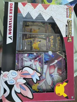 Pokemon TCG 25th Anniversary Celebrations Dark Sylveon V Collection Box - Image 1
