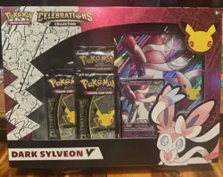 Pokemon TCG: Celebrations Collection Box Dark Sylveon V and Lance's Charizard V 820650809392 - Image 2