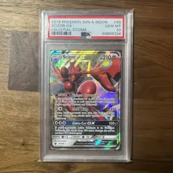 Pokemon Scizor GX Celestial Storm #90 PSA 10 Gem Mint - Image 1