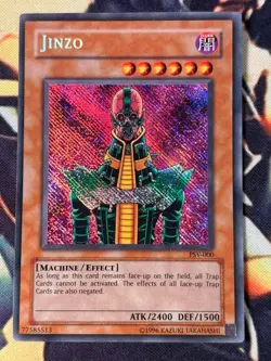 Yugioh: Jinzo - PSV-000 - Secret Rare - Unlimited - MP Reverse Error - Image 1