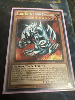 🔥 YUGIOH Blue-Eyes Toon Dragon SRL-EN000 SECRET RARE NEAR MINT - Image 1