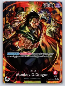Monkey.D.Dragon (001) (Parallel) OP07-001 500 Years in the Future One Piece NM - Image 1