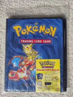 NEW FACTORY SEALED 1999 POKEMON TCG COLLECTOR'S CARD ALBUM W/ CHARIZARD COVER - Image 1