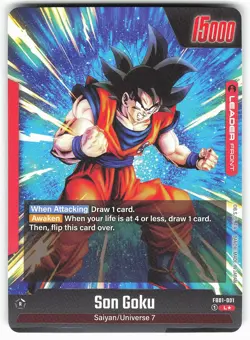 Son Goku FB01-001 L Alt Art Dragon Ball Super Card - Image 3