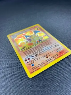 Pokemon TCG Charizard Base Set Holographic Card #4/102 1999-2000 WOTC - Image 4