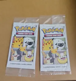 Pokemon TCG 25th Anniversary General Mills Cereal Promo Card Packs X2 - Image 1