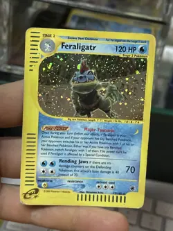 #2 Feraligatr 12/165 Expedition 2002 Holo Rare E-Reader Pokemon Card - Image 3