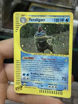 #2 Feraligatr 12/165 Expedition 2002 Holo Rare E-Reader Pokemon Card - Image 4