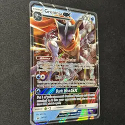 GRENINJA GX Black Star Promo Detective Pikachu Movie Pokemon Card Holo SM197 LP - Image 2