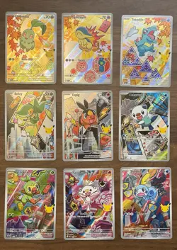 Pokemon TCG First Partner Illustration Collection Series 2 Full Set (9 Cards) - Image 1