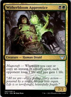 MTG WITHERBLOOM APPRENTICE 247 STRIXHAVEN: SCHOOL OF MAGES - Image 2
